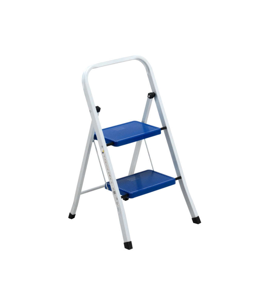 SGABELLO "EVEREST" IN ACCIAIO 2 GRADINI 80X46,5X51 CM