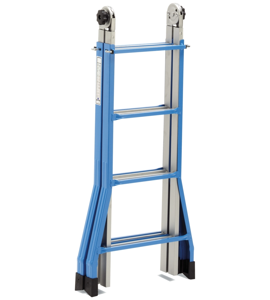SCALA TELESCOPICA IN ACCIAIO ESSENZA "EVEREST" PORTATA MASSIMA 100 KG 12,5X49X110 CM