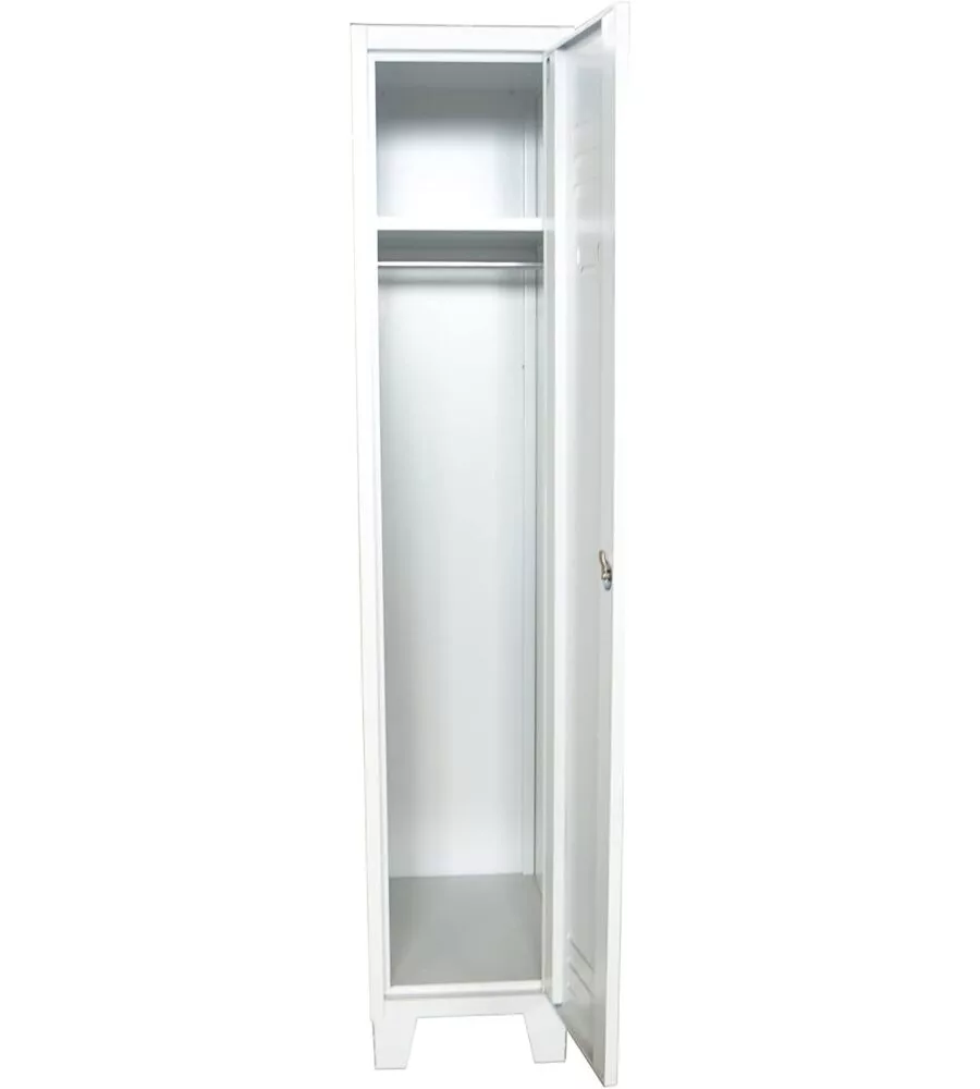ARMADIETTO SPOGLIATOIO ESSENZA IN METALLO 1 POSTO 36X50X180 CM