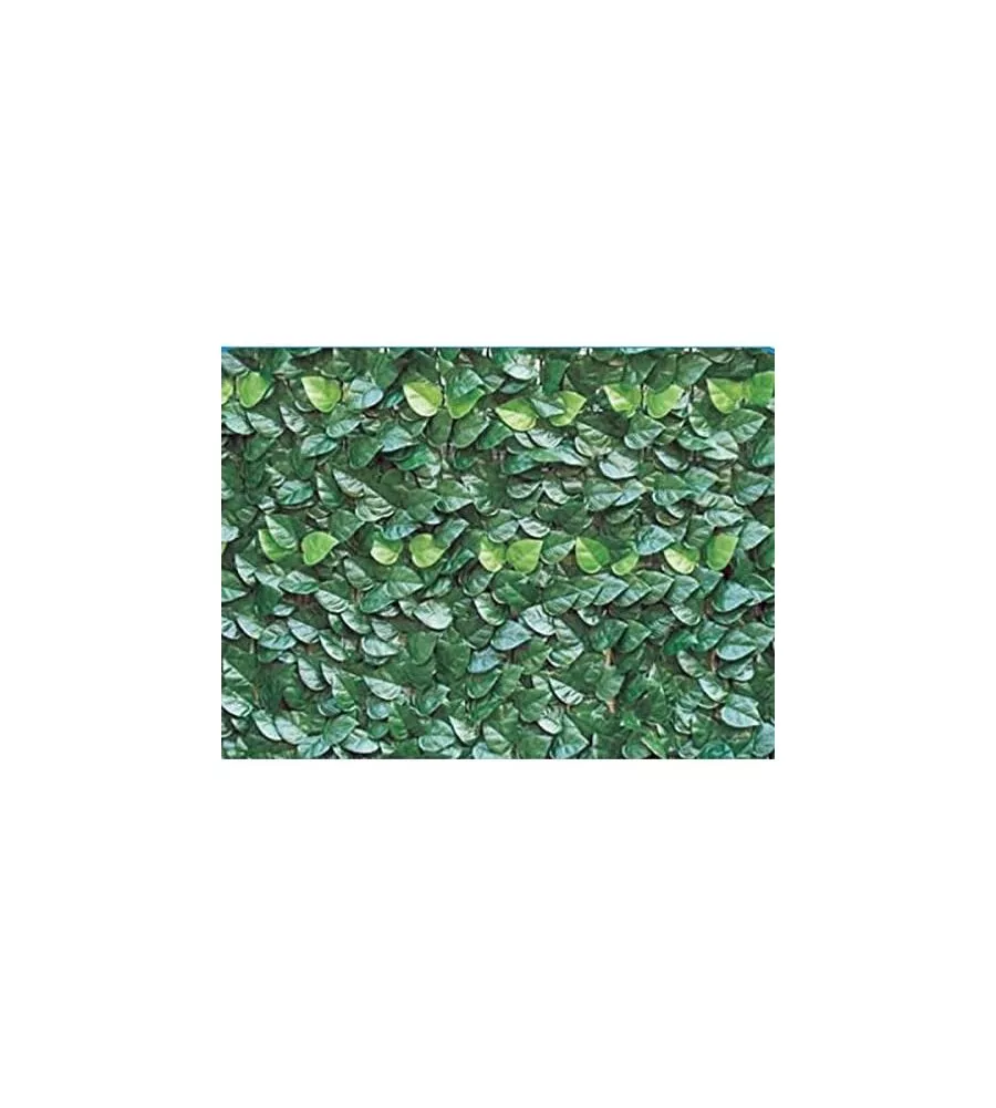 SIEPE ARTIFICIALE ESSENZA IN PVC CON FOGLIE LAURO 300X150 CM