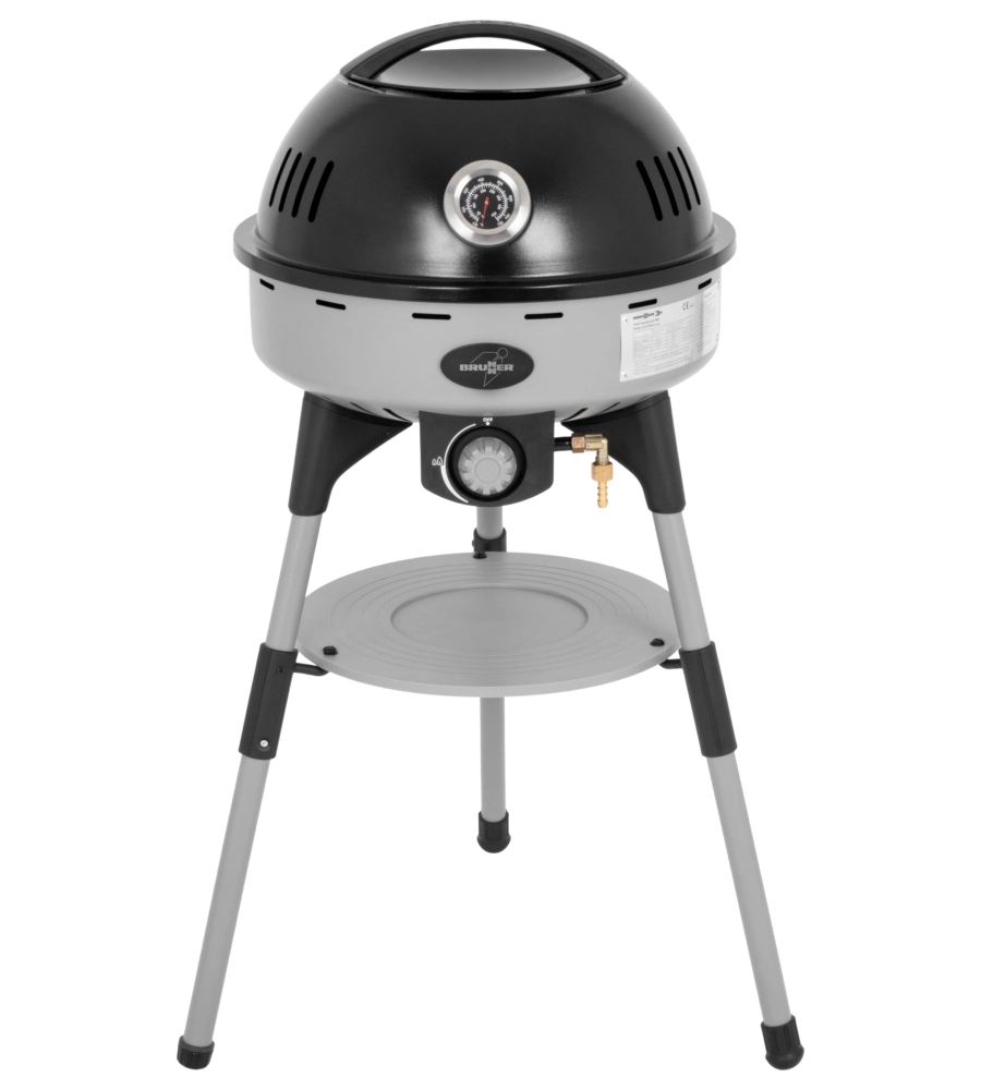 BARBECUE A GAS PORTATILE BRUNNER "DEVIL BBQRUISER HT 30" CON GRIGLIA REVERSIBILE ø47 CM