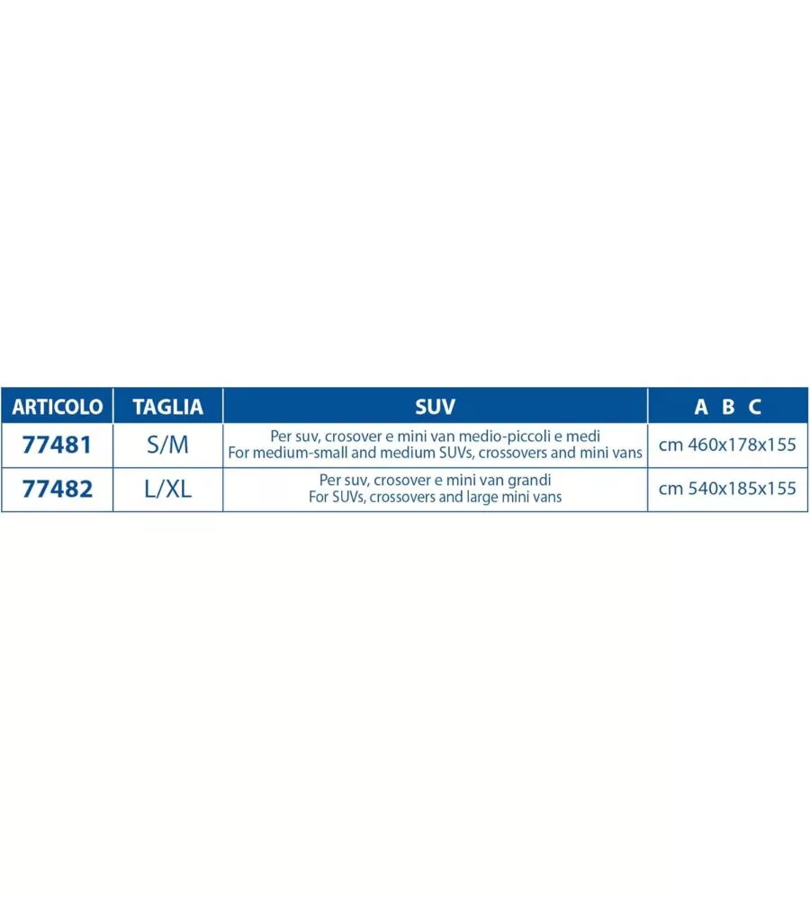 TELO ANTIGRANDINE COPRIAUTO SUV GOODYEAR TG L/XL