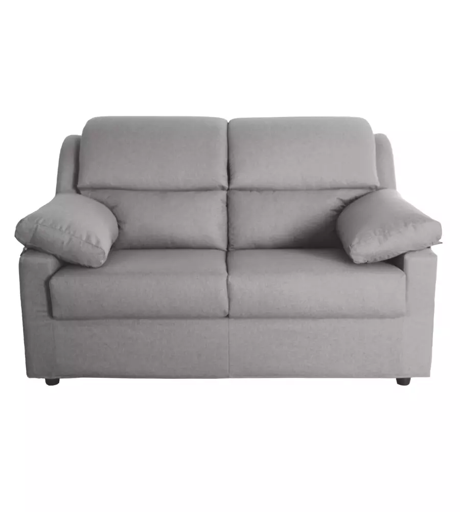 DIVANO 2 POSTI BELLAHOME "FIRENZE" BEIGE TESSUTO SFODERABILE E ANTIMACCHIA, 150X95X93 CM