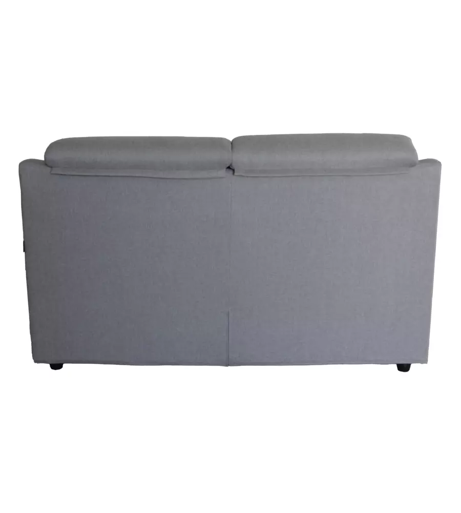 DIVANO 2 POSTI MAXI BELLAHOME "FIRENZE" GRIGIO TESSUTO SFODERABILE E ANTIMACCHIA, 170X95X93 CM