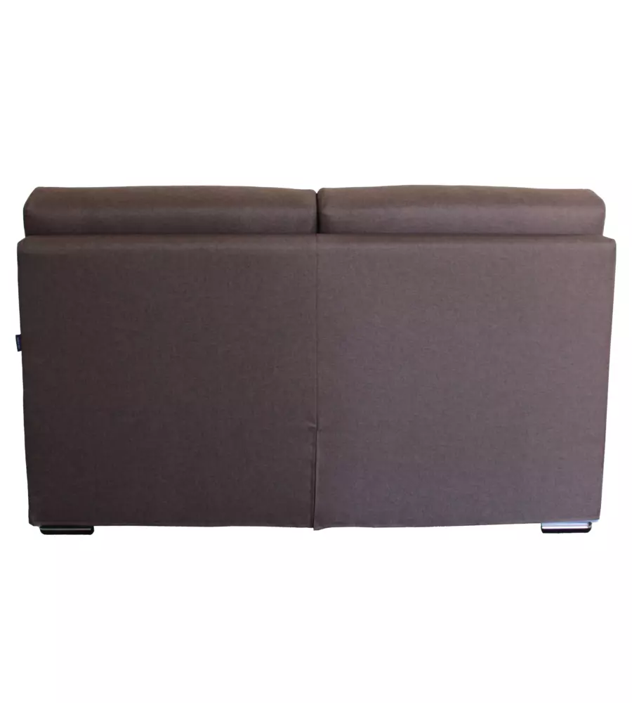 DIVANO 2 POSTI BELLAHOME "VENEZIA" MARRONE TESSUTO SFODERABILE E ANTIMACCHIA, 160X93X93 CM