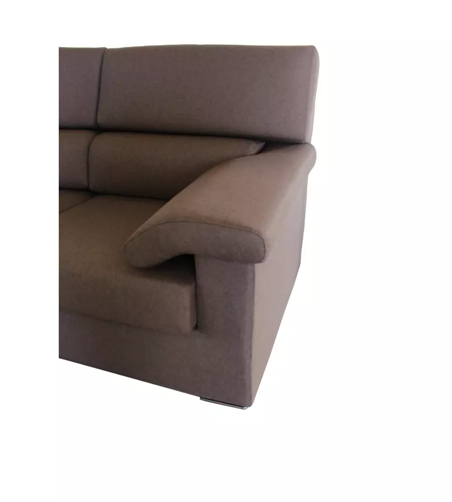 DIVANO 2 POSTI BELLAHOME "VENEZIA" MARRONE TESSUTO SFODERABILE E ANTIMACCHIA, 160X93X93 CM