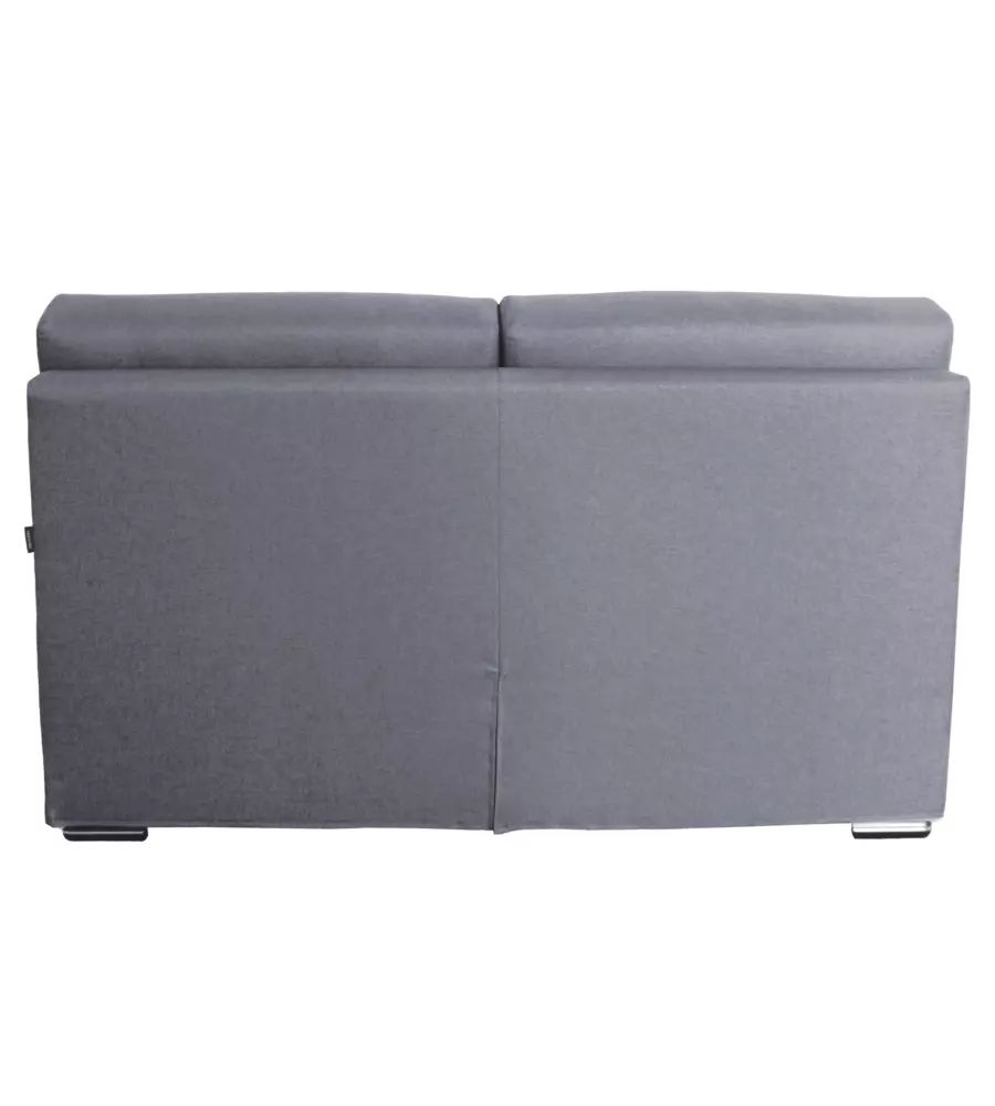 DIVANO 2 POSTI BELLAHOME "VENEZIA" GRIGIO TESSUTO SFODERABILE E ANTIMACCHIA, 160X93X93 CM