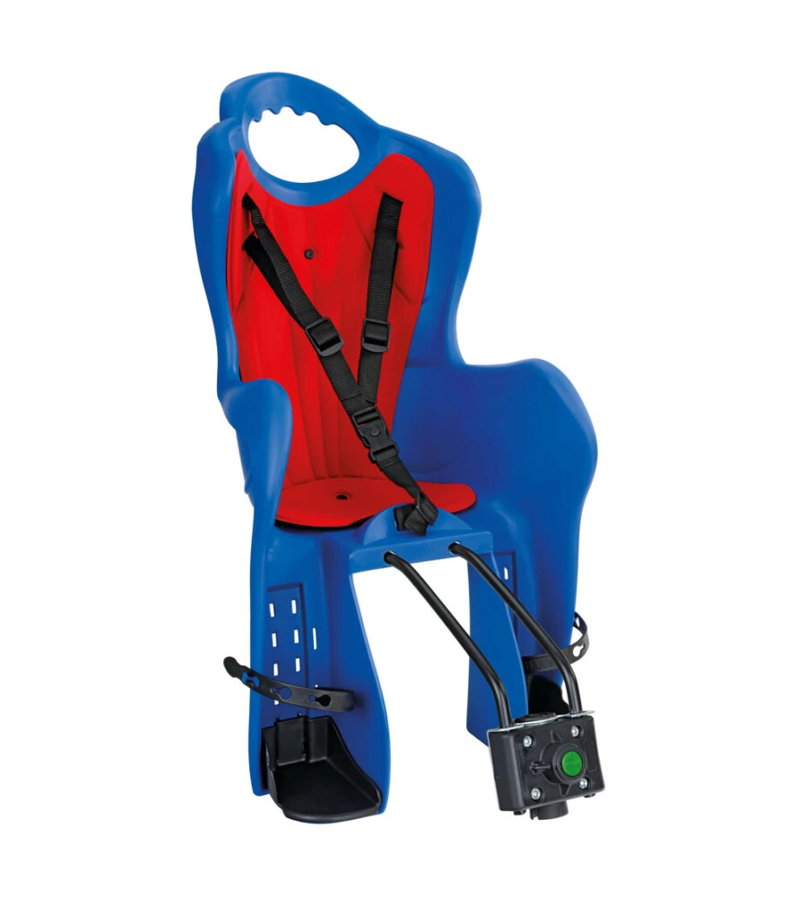 SEGGIOLINO POSTERIORE PER BICICLETTA LAMPA "HOLLY" CON ATTACCO AL TELAIO COLORI ASSORTITI PORTATA MASSIMA 22 KG