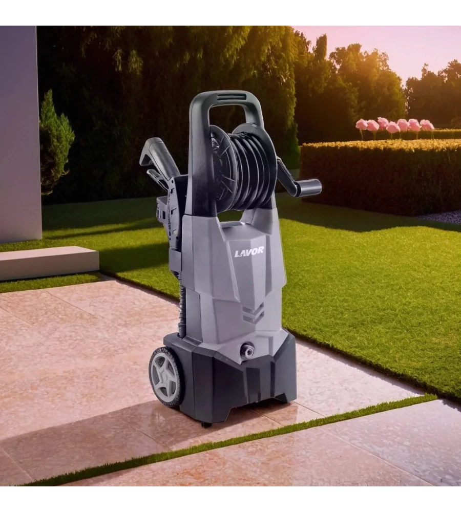 IDROPULITRICE ELETTRICA A FREDDO MULTIACCESSORIATA LAVORWASH "ONE EXTRA 135" GRIGIA 135 BAR 420 L/H 1900 W