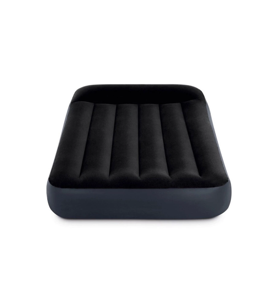 MATERASSO SINGOLO GONFIABILE INTEX "AIRBED DURA-BEAM PILLOW REST CLASSIC" BLU SCURO 99X191X25 CM - COD. 64141