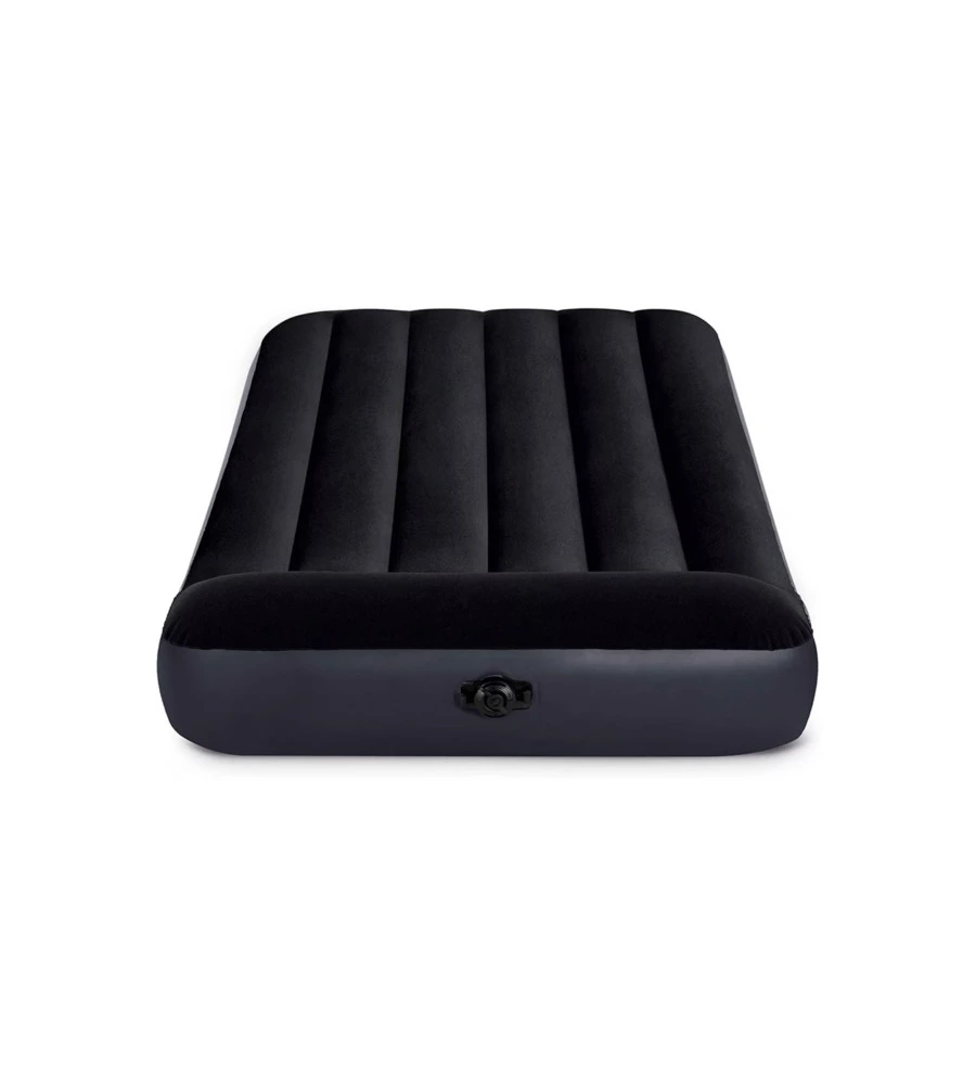 MATERASSO SINGOLO GONFIABILE INTEX "AIRBED DURA-BEAM PILLOW REST CLASSIC" BLU SCURO 99X191X25 CM - COD. 64141