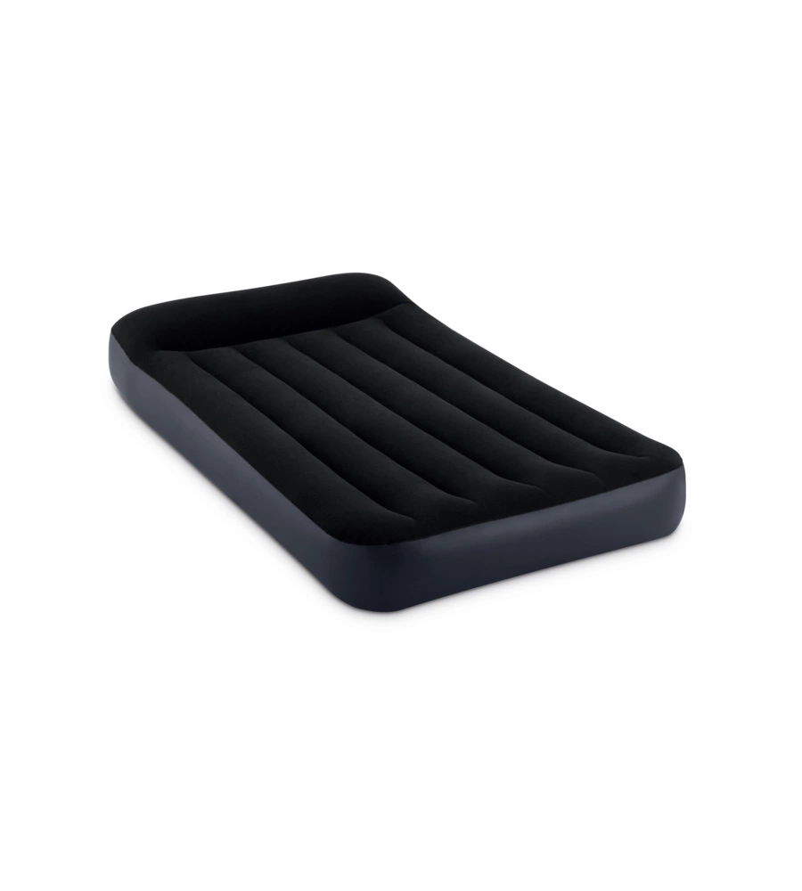 MATERASSO SINGOLO GONFIABILE INTEX "AIRBED DURA-BEAM PILLOW REST CLASSIC" BLU SCURO 99X191X25 CM - COD. 64141