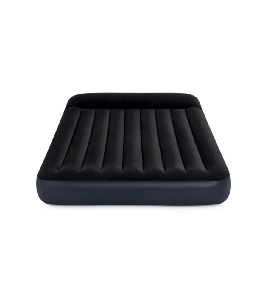 MATERASSO MATRIMONIALE GONFIABILE INTEX "AIRBED DURA-BEAM PILLOW REST CLASSIC" BLU SCURO 152X203X25 CM - COD. 64143