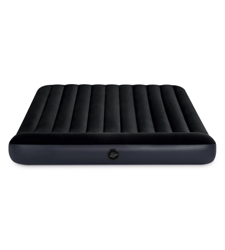 MATERASSO MATRIMONIALE GONFIABILE INTEX "AIRBED DURA-BEAM PILLOW REST CLASSIC" BLU SCURO 183X203X25 CM - COD. 64144