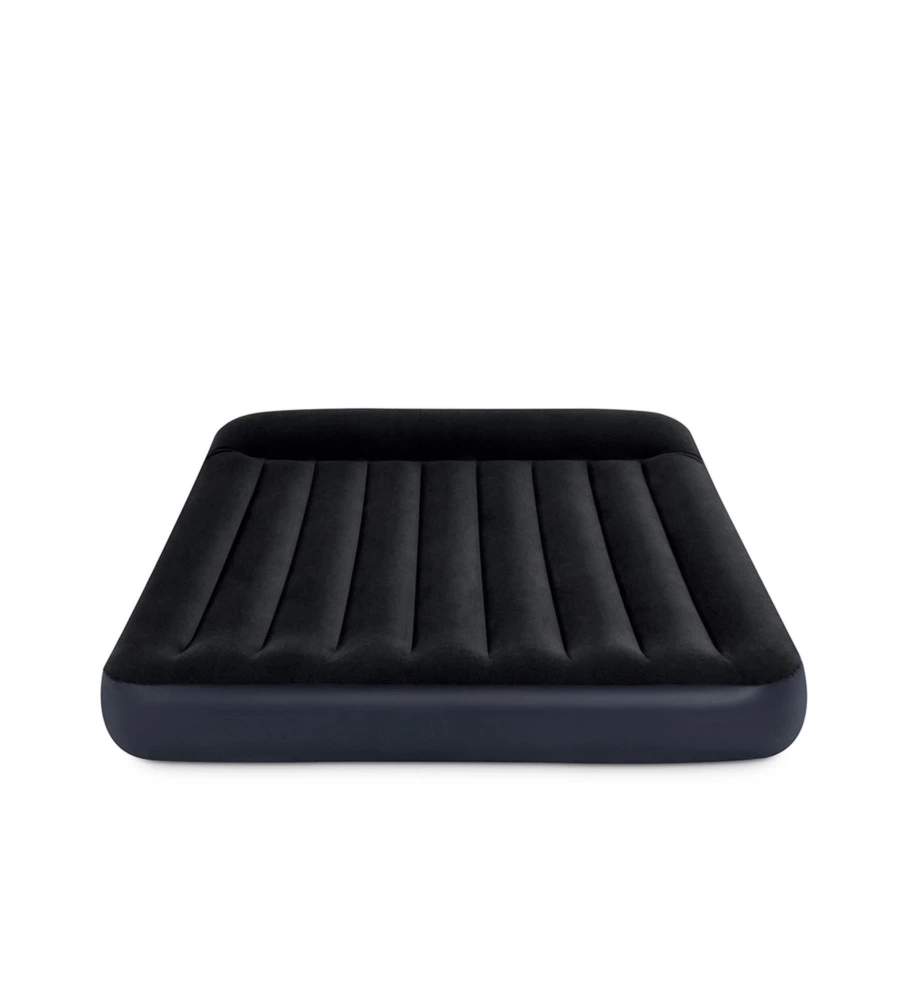 MATERASSO MATRIMONIALE GONFIABILE INTEX "AIRBED DURA-BEAM PILLOW REST CLASSIC" BLU SCURO 152X203X25 CM - COD. 64150ND