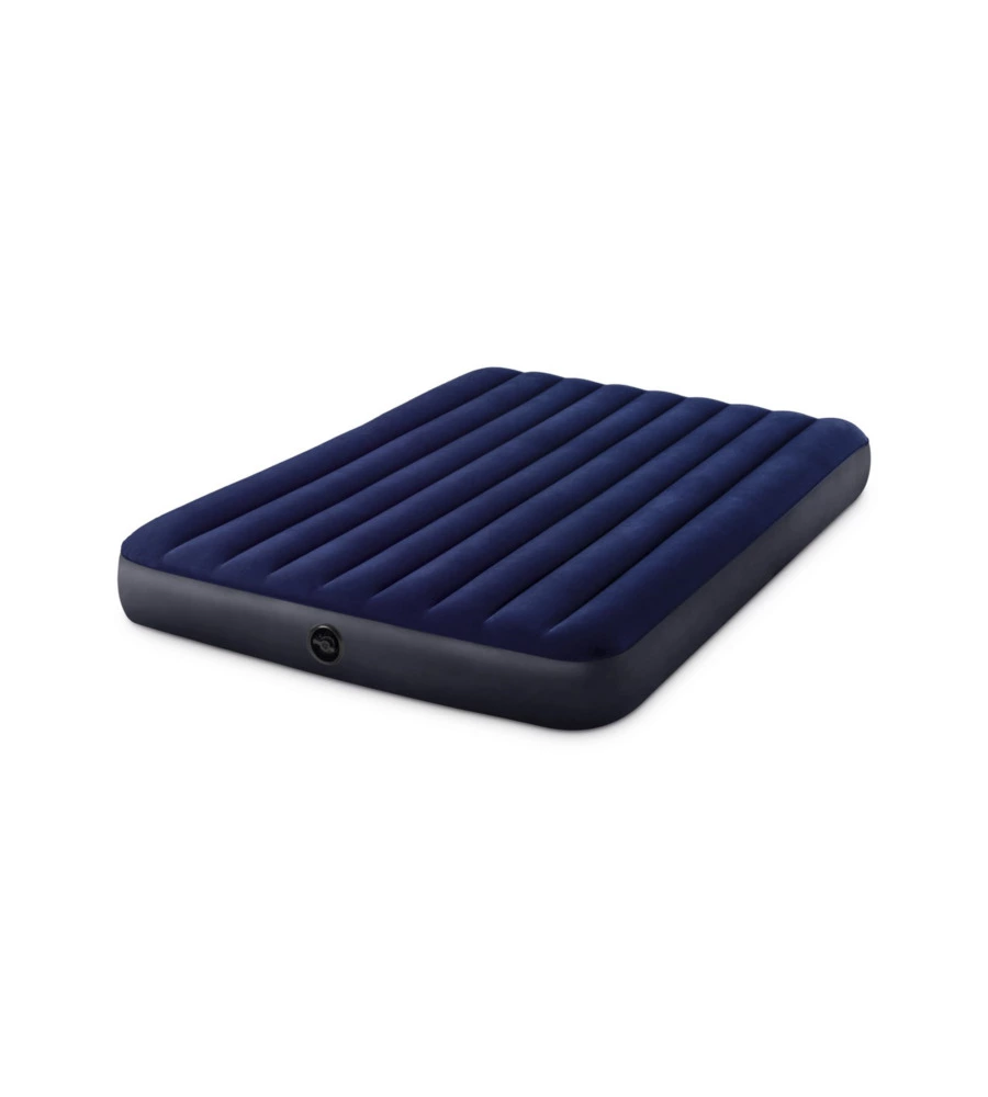 MATERASSO PIAZZA E MEZZA GONFIABILE INTEX "AIRBED DURA-BEAM STANDARD CLASSIC DOWNY" BLU 137X191X25 CM - COD. 64758