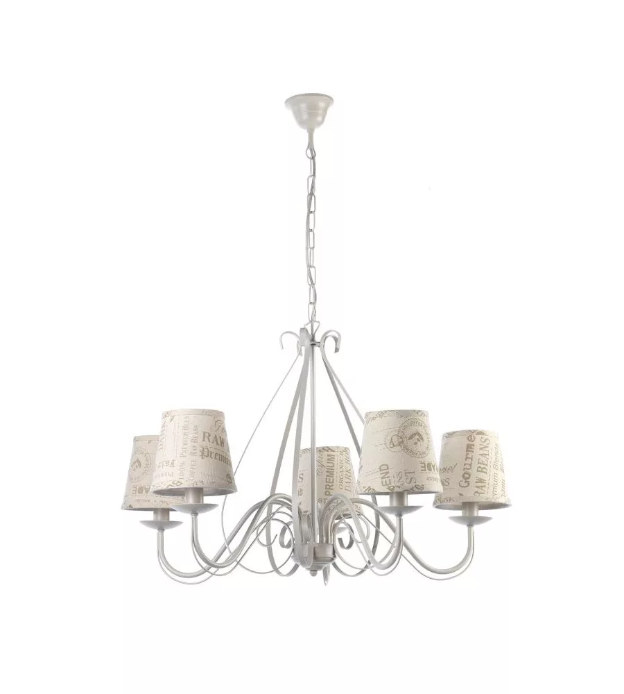 LAMPADARIO ONLI "POLETTE" 5 LUCI, E14