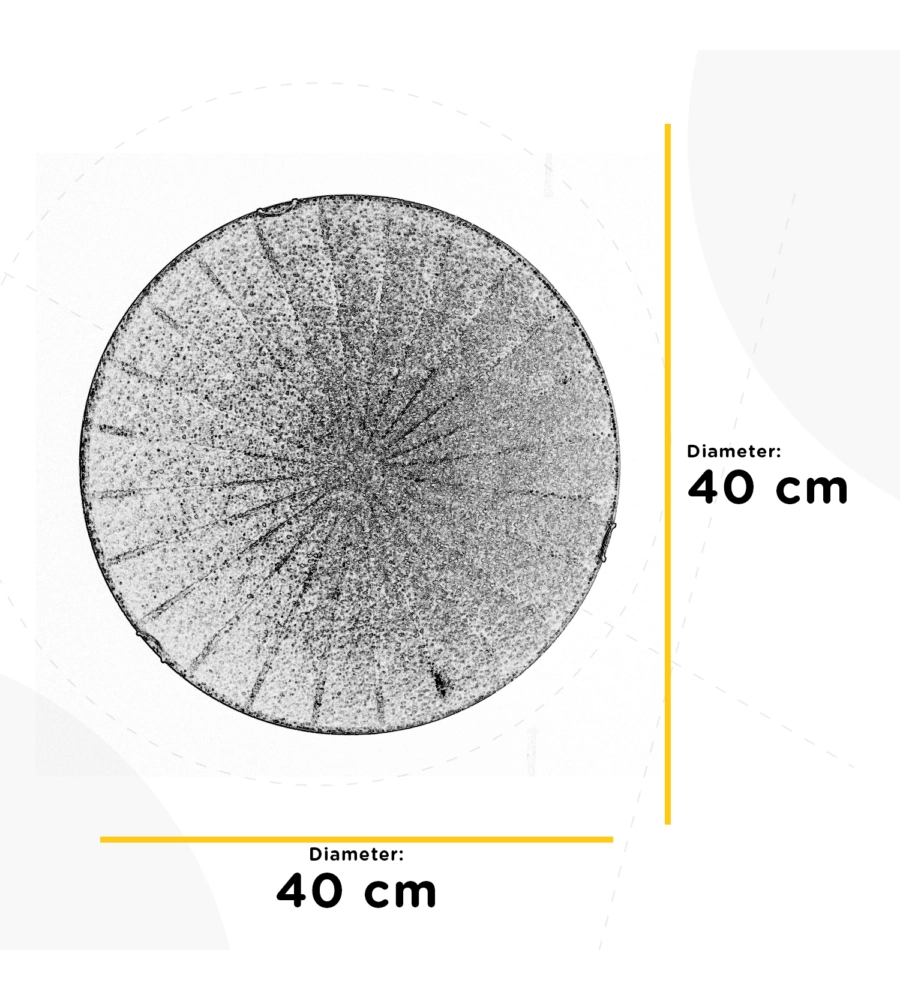 PLAFONIERA ONLI "CRUX" VETRO DIAMETRO 40 CM, E27