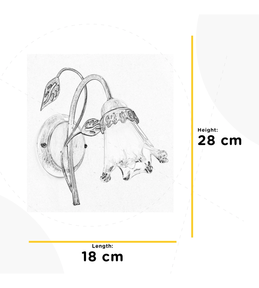 APPLIQUE ONLI "LANCIA" 1 LUCE, E14