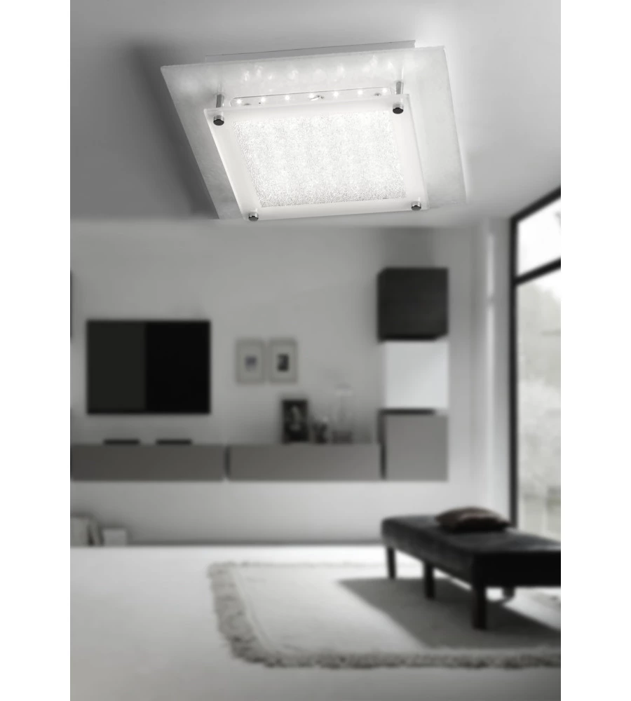 PLAFONIERA LED ONLI "ANTILIA" BIANCA 28X28 CM, 12 W