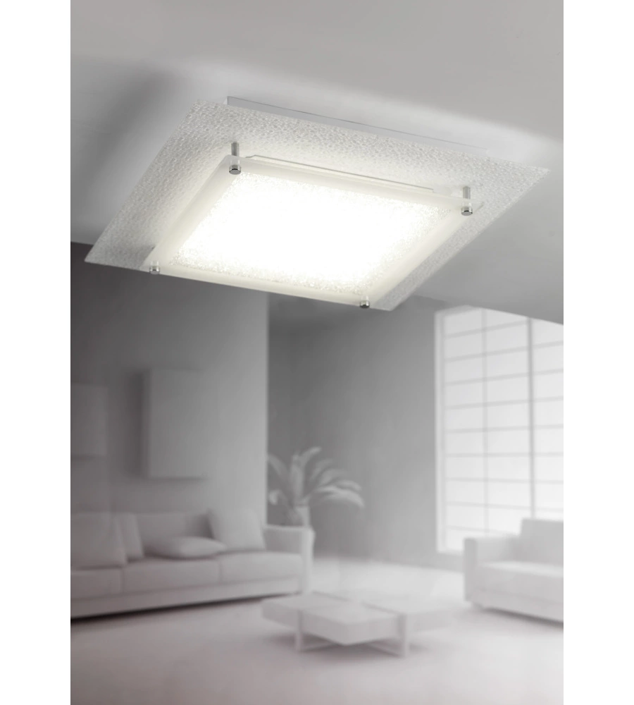 PLAFONIERA LED "ANTILIA" BIANCA 34X34 CM, 18 W