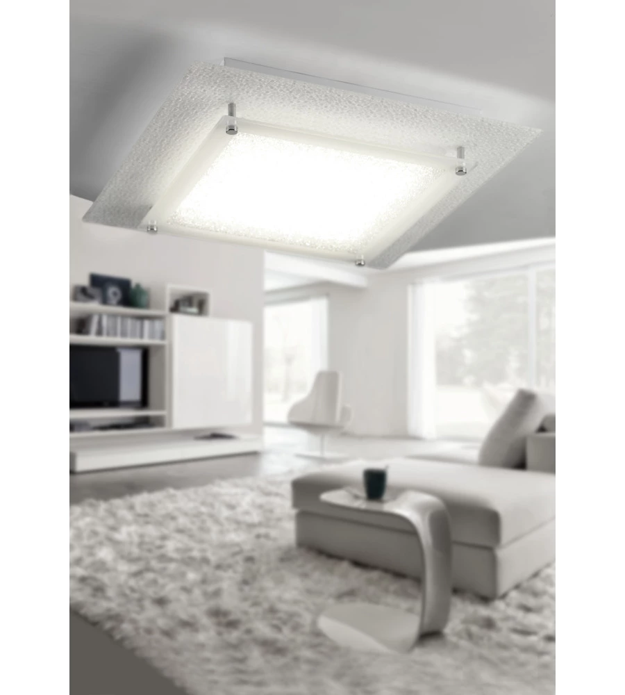 PLAFONIERA LED "ANTILIA" BIANCA 34X34 CM, 18 W