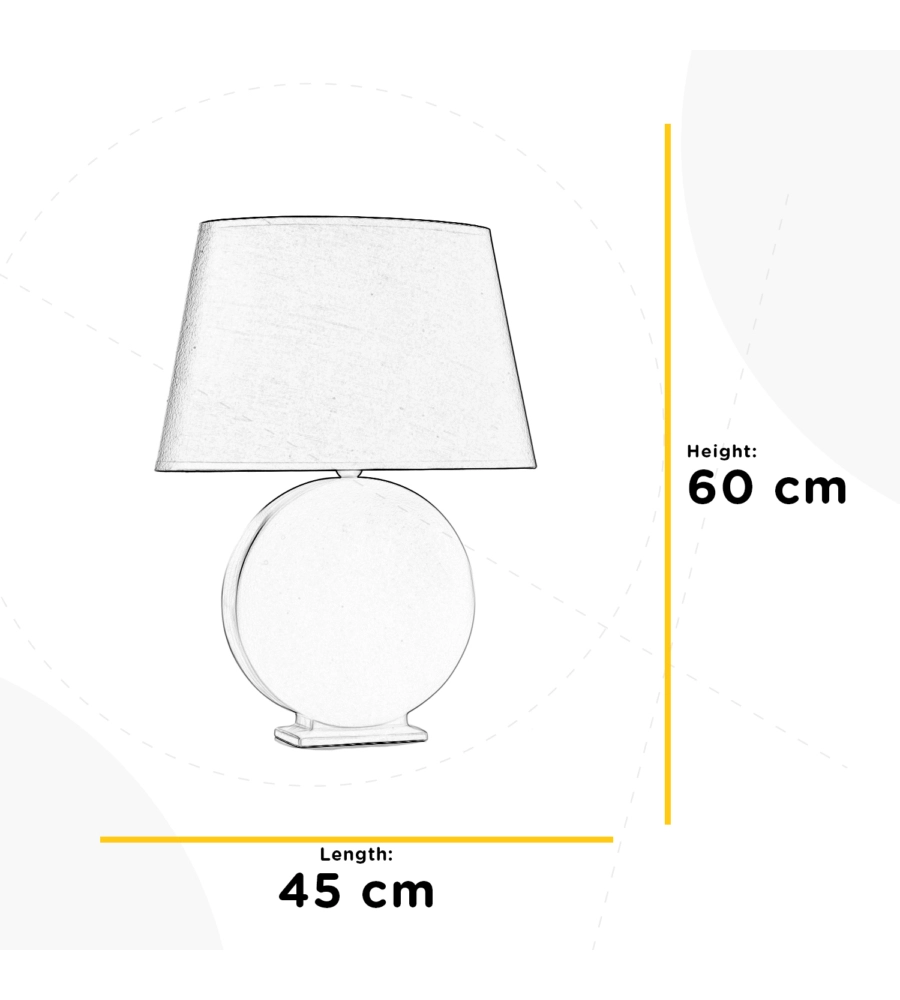 LAMPADA DA TAVOLO ONLI "GRANDE CERAMICA ZEN", E27