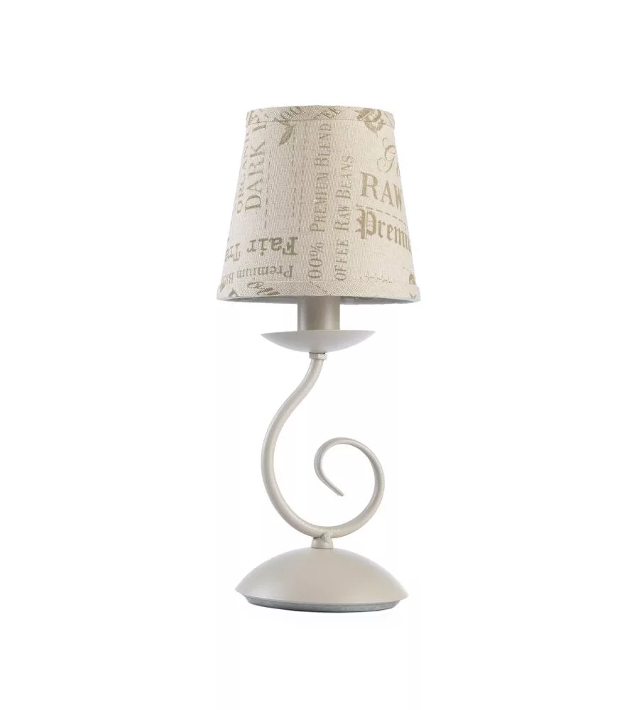 LAMPADA DA TAVOLO ONLI "POLETTE" SABBIA, E14