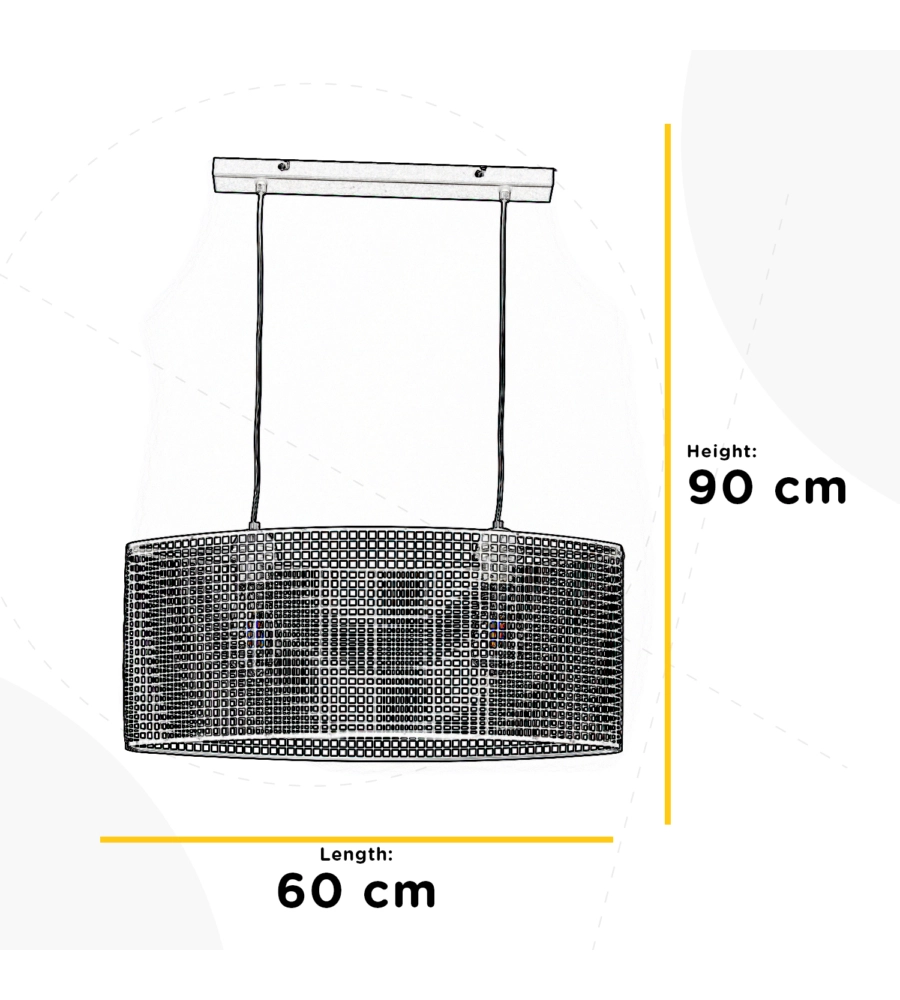 LAMPADARIO ONLI "DISMA RETE INDUSTRIAL", E27