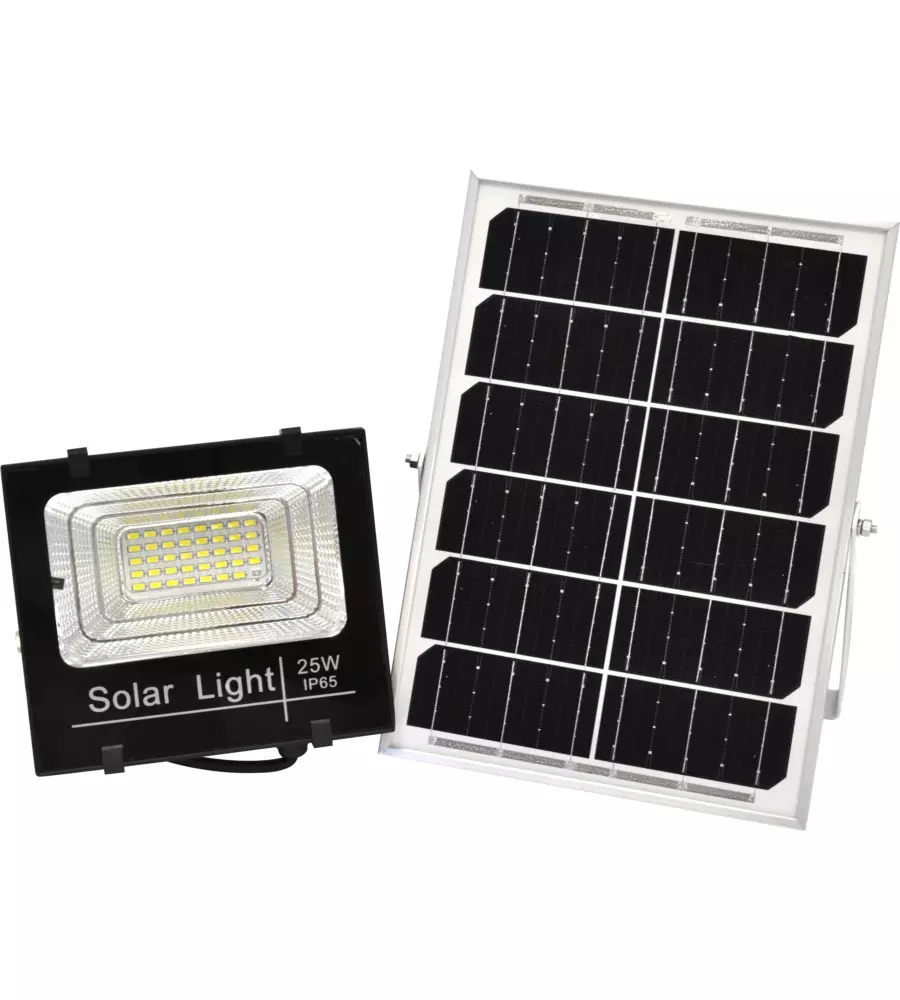 FARO LED DA ESTERNO SOLARE CREPUSCOLARE, 25 W 4000 K