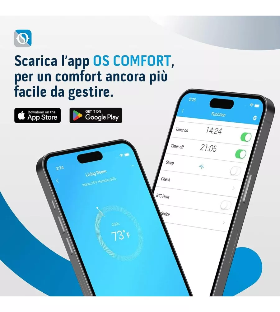 CLIMATIZZATORE PORTATILE CALDO FREDDO OLIMPIA SPLENDID "DOLCECLIMA 10 HP WIFI" 10000 BTU CON WI-FI