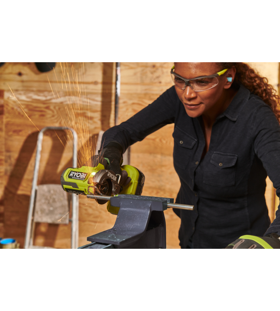 SMERIGLIATRICE COMPATTA RYOBI "RCT18BL-0" BRUSHLESS 18V - SOLO CORPO MACCHINA