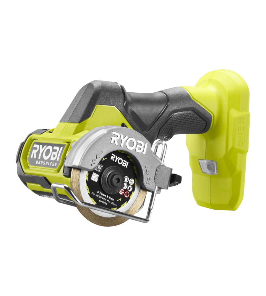 SMERIGLIATRICE COMPATTA RYOBI "RCT18BL-0" BRUSHLESS 18V - SOLO CORPO MACCHINA