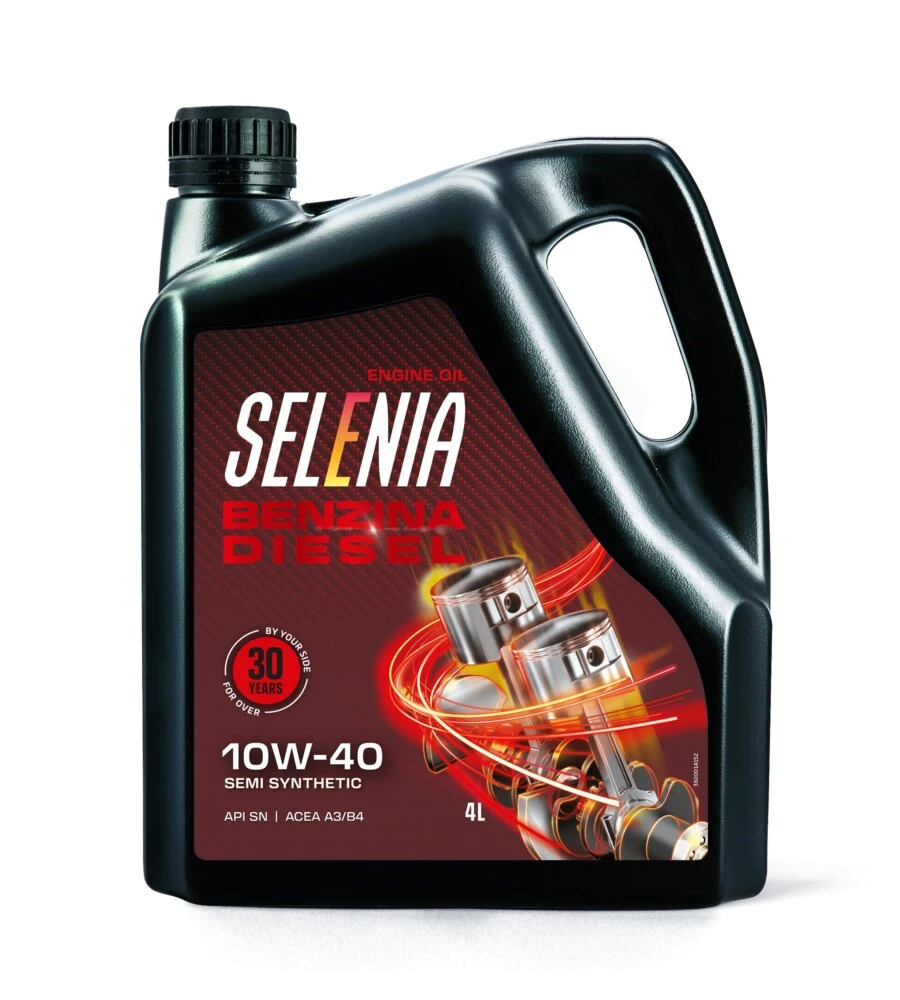 LUBRIFICANTE AREXONS "SELENIA 10W40" BENZINA E DIESEL, 4 LITRI