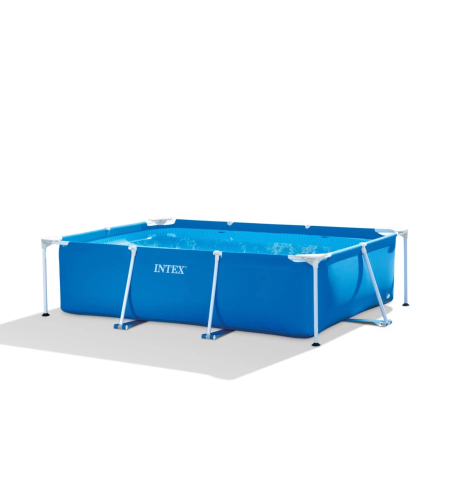 PISCINA FUORI TERRA RETTANGOLARE INTEX "RECTANGULAR FRAME" COLORE BLU, 220X150X60 CM - COD. 28270NP