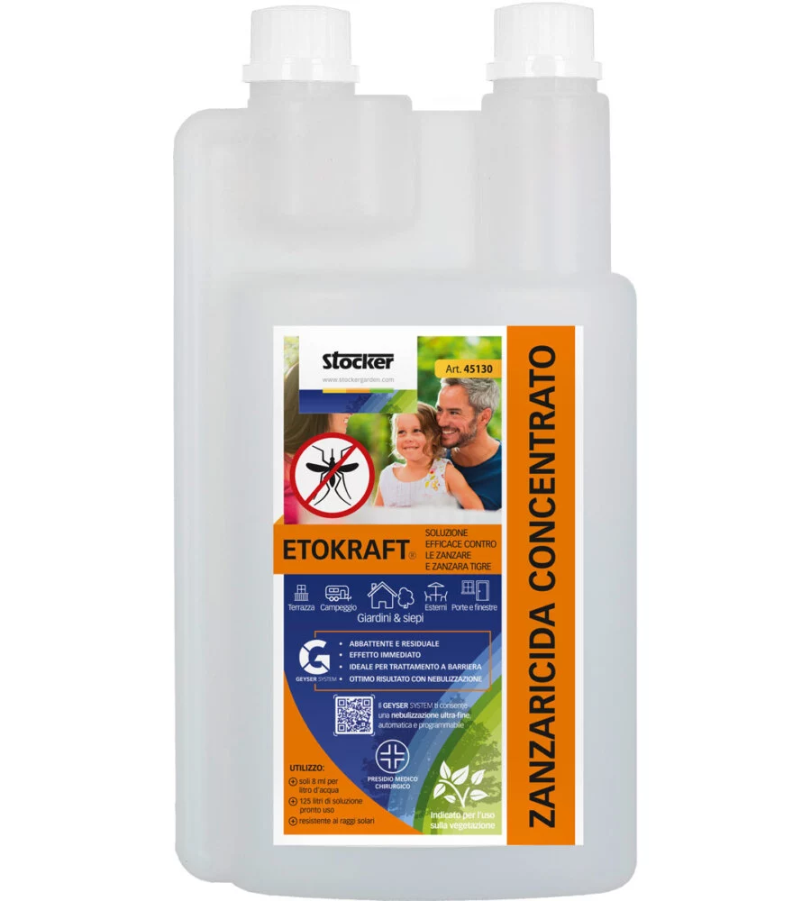 ZANZARICIDA ANTIZANZARE STOCKER "ETOKRAFT" 1 LITRO