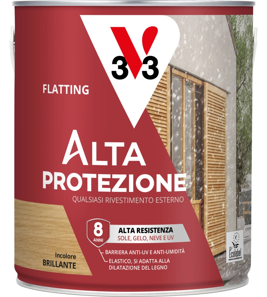 FLATTING AD ALTA PROTEZIONE V33 INCOLORE, 2,5 LT