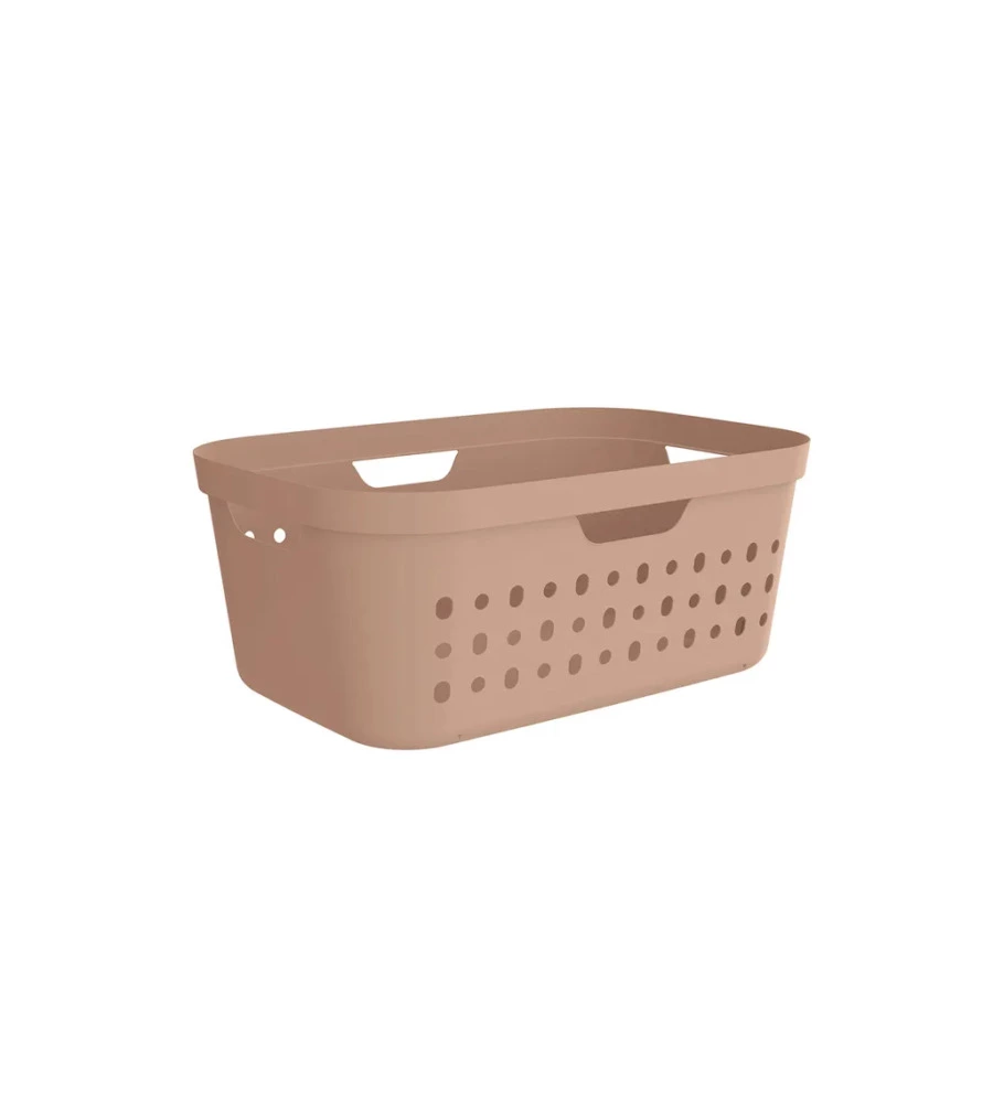 CESTA PORTABIANCHERIA "JONA" COLORE ROSA DA 39 LITRI