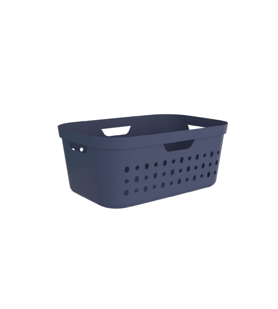 CESTA PORTABIANCHERIA "JONA" COLORE BLU DA 39 LITRI