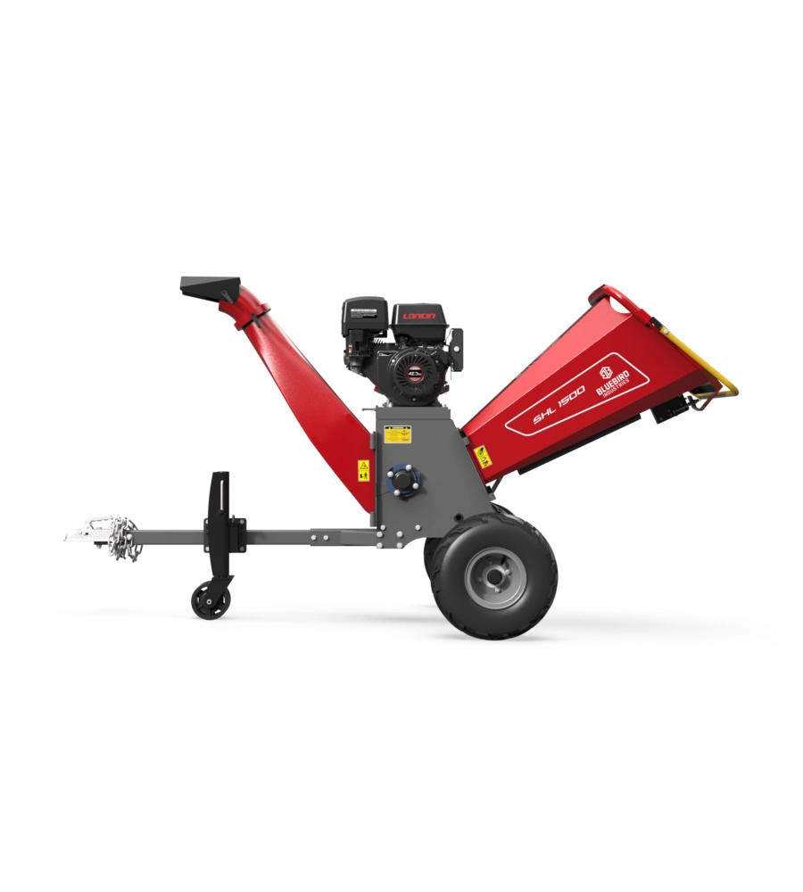 BIOTRITURATORE CIPPATORE A SCOPPIO BLUE BIRD "SHL 1500" MOTORE LONCIN G420FD 4T 420 CC