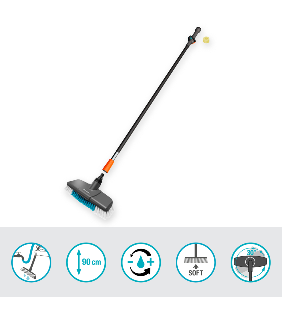 SET MANICO PER PULIZIA GARDENA "CLEANSYSTEM HARD" PER SUPERFICI RESISTENTI