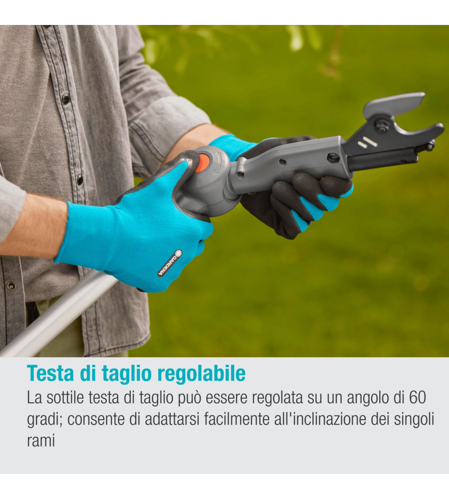 SVETTATIO TELESCOPICO A BATTERIA GARDENA "HIGHCUT 360" TAGLIO 28 MM 18V 2AH