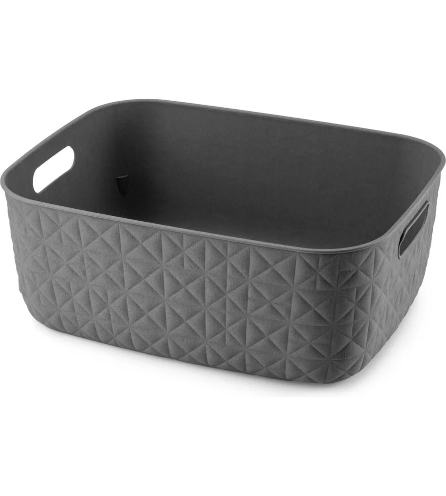 CESTO PORTAOGGETTI KETER "CURVER SOFTEX M" ANTRACITE, 12,5 LITRI