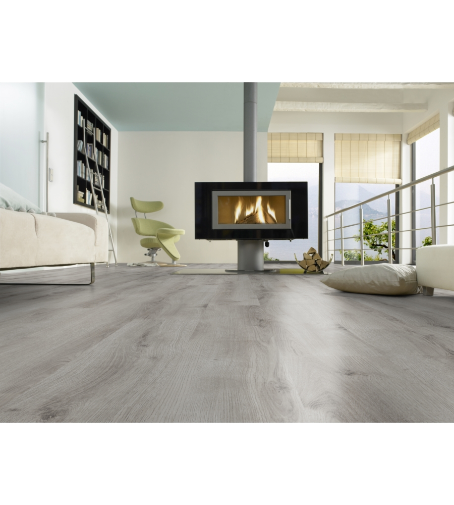 PAVIMENTO LAMINATO KIMONO "ADVANCED" 8 MM ROVERE GRIGIO 2,131 M², 8X193X1380 MM