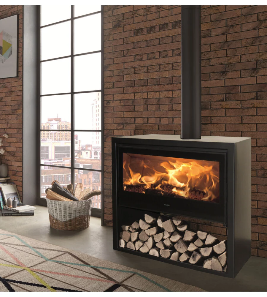 STUFA A LEGNA PANADERO "ARPEGE 5" ANTRACITE 8,5 KW