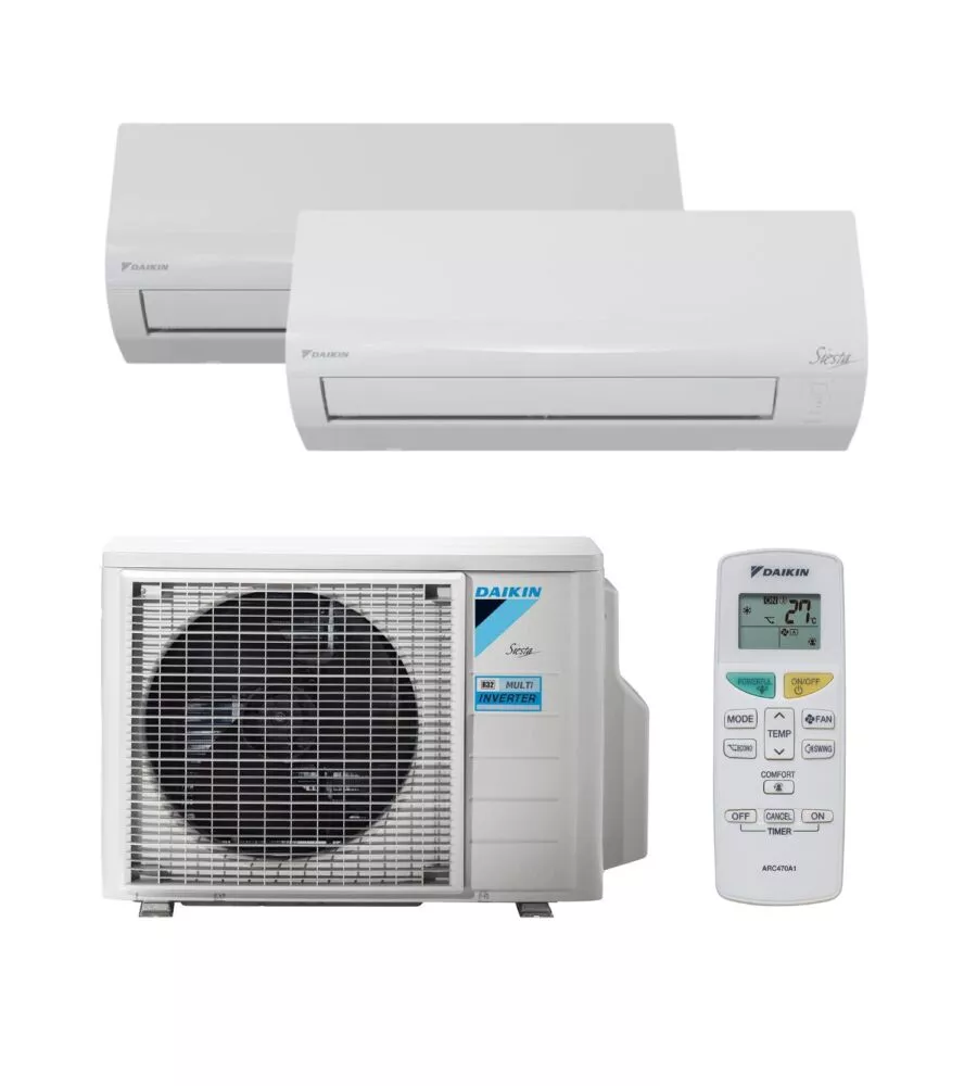 CLIMATIZZATORE CALDO FREDDO DAIKIN POMPA DI CALORE "PRO ERA" DUALSPLIT E UNITÀ ESTERNA (2AMXF50A) 9000 + 12000 BTU