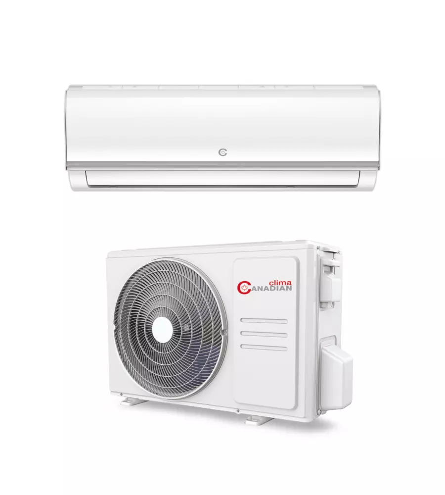 CLIMATIZZATORE CALDO FREDDO CANADIAN CLIMA POMPA DI CALORE MONOSPLIT E UNITÀ ESTERNA 9000 BTU