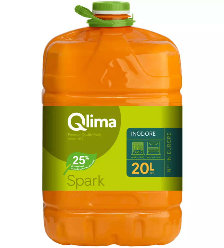 COMBUSTIBILE LIQUIDO PER STUFE INODORE QLIMA "SPARK" 20L