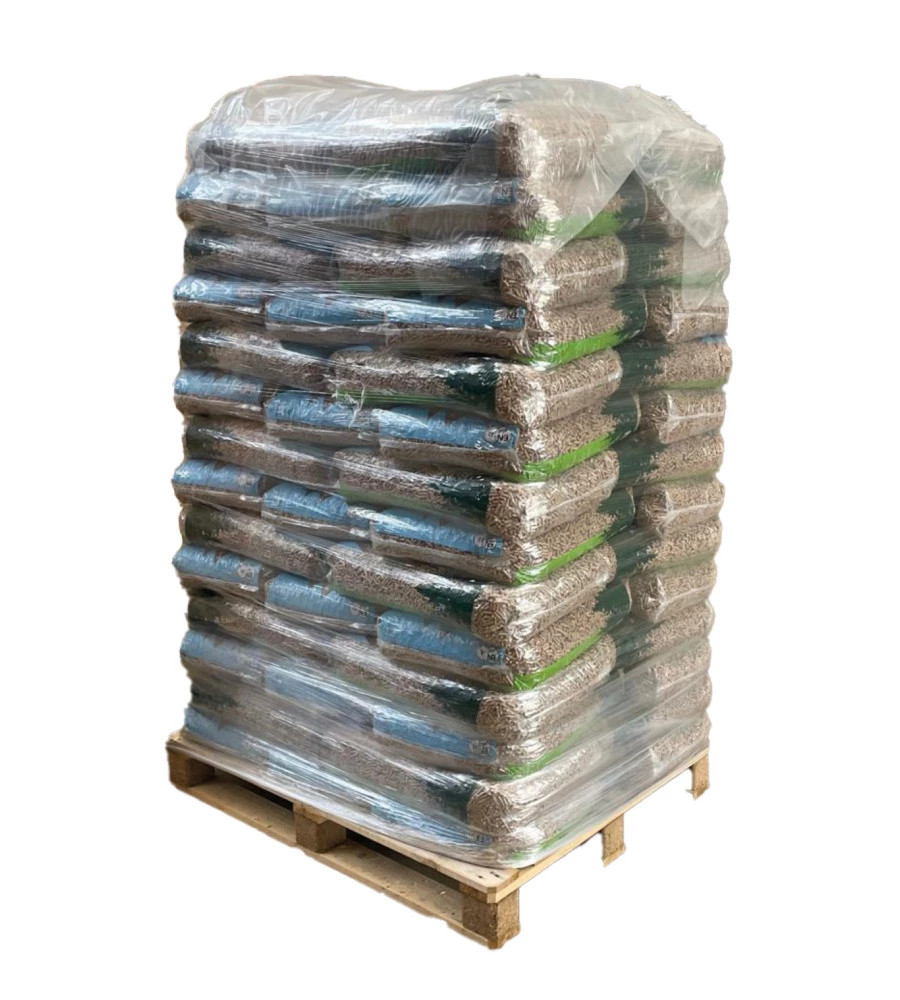 BANCALE 70 SACCHI PELLET IN LEGNO DI ABETE CERTIFICATO EN PLUS A1 PRODOTTO IN TRENTINO, SACCHI DA 15 KG.