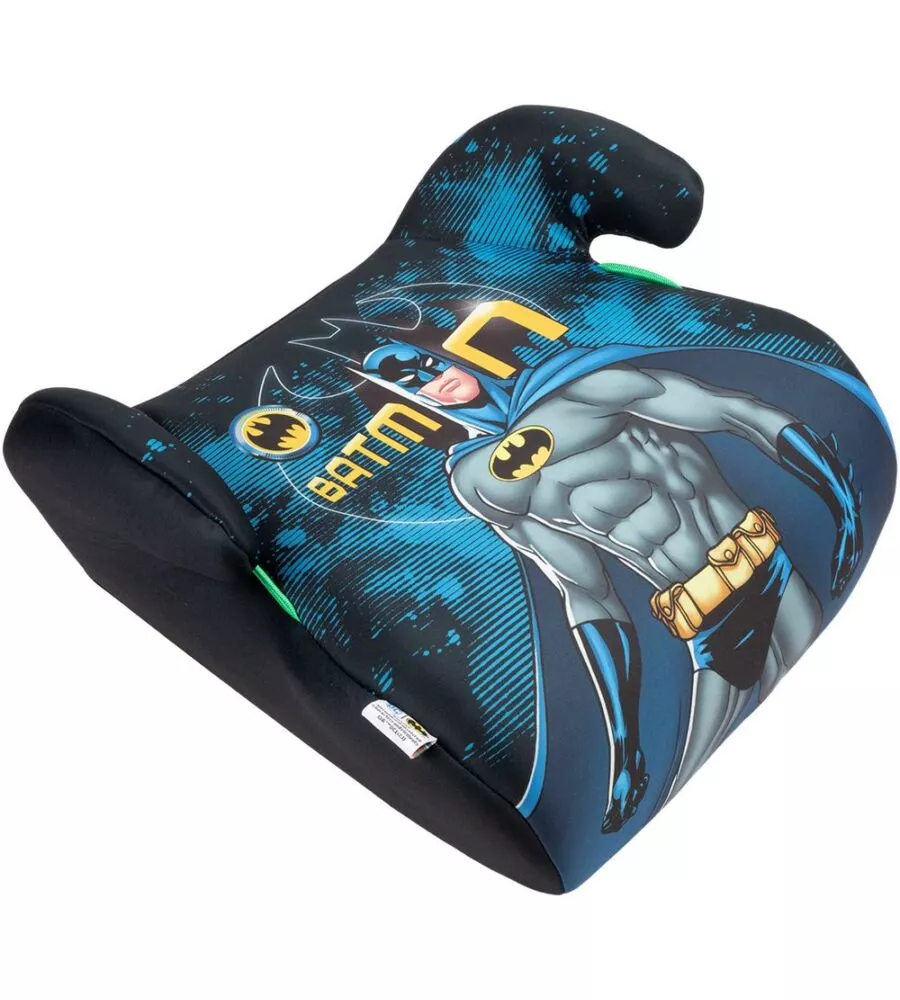 SEGGIOLINO ALZABIMBO AUTO DC COMICS "BATMAN" PER BAMBINI CON ALTEZZA DA 125 A 150 CM, ECE R129